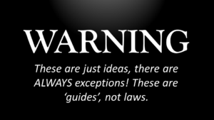 Warning, guides